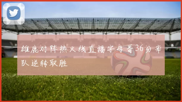 雄鹿对阵热火线直播字母哥36分率队逆转取胜